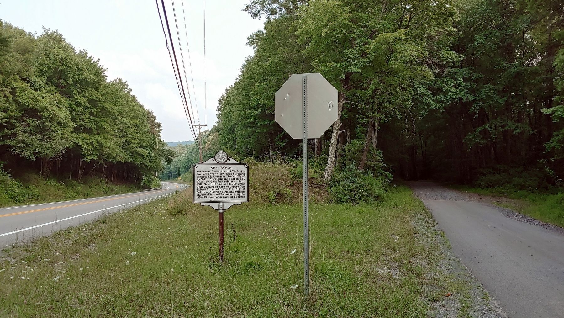 Spy Rock Marker from West image. Click for full size.