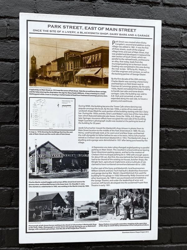 Park Street, East of Main Street Marker image. Click for full size.