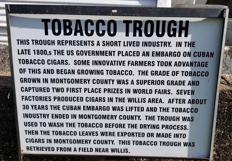 Tobacco Trough Marker image. Click for full size.