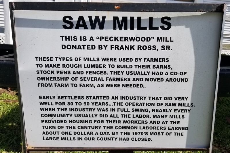 Saw Mills Marker image. Click for full size.