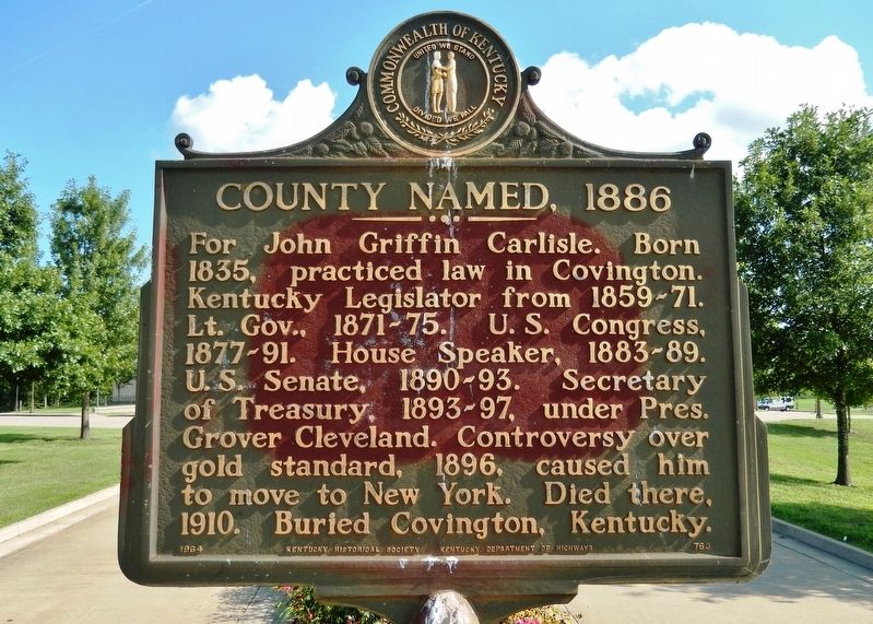 County Named, 1886 Marker. Click for full size. County Named, 1886 Marker image. Click for full size.