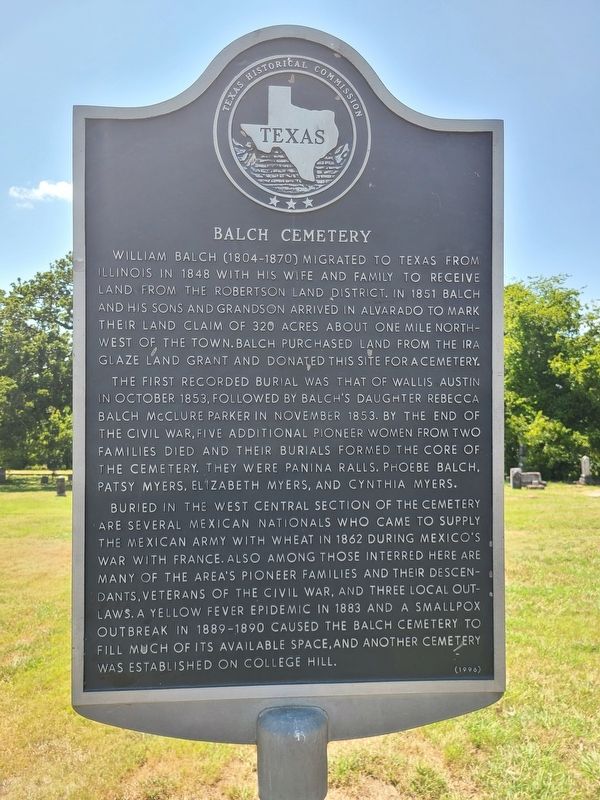 Balch Cemetery Marker image. Click for full size.