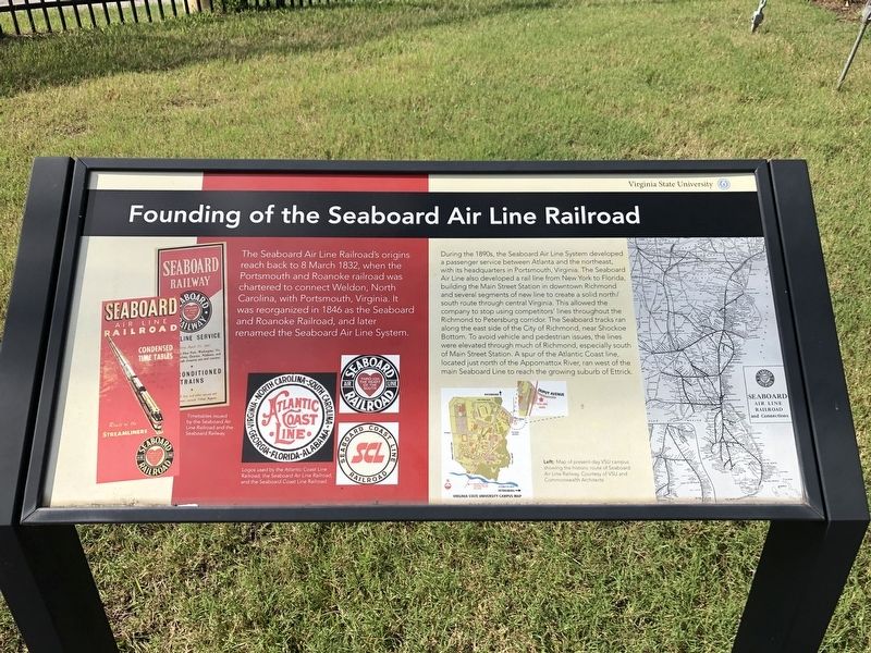 Founding of the Seaboard Air Line Railroad Marker image. Click for full size.