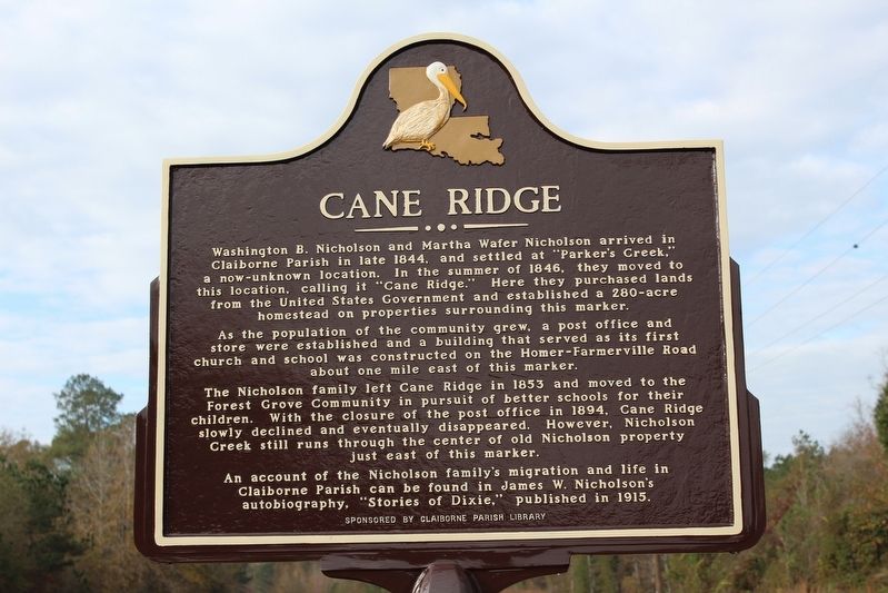 Cane Ridge Marker image. Click for full size.