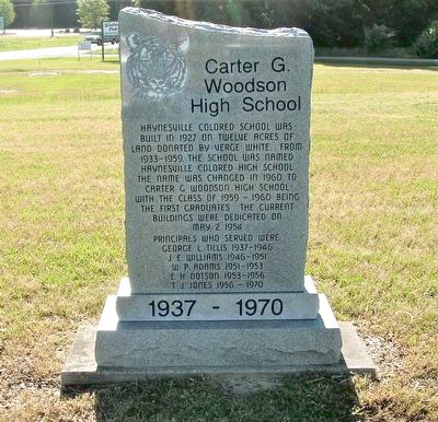 Carter G. Woodson High School Marker image. Click for full size.
