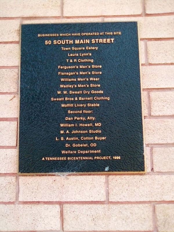 50 South Main Marker image. Click for full size.