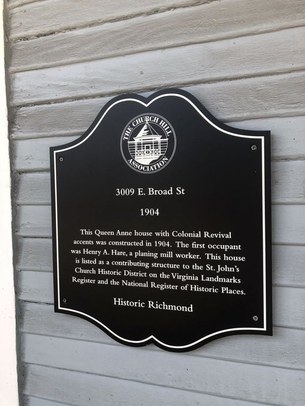 3009 E. Broad Street Marker image. Click for full size.