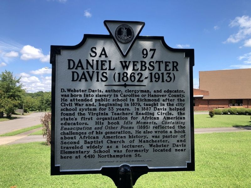 Daniel Webster Davis (1862-1913) Marker image. Click for full size.