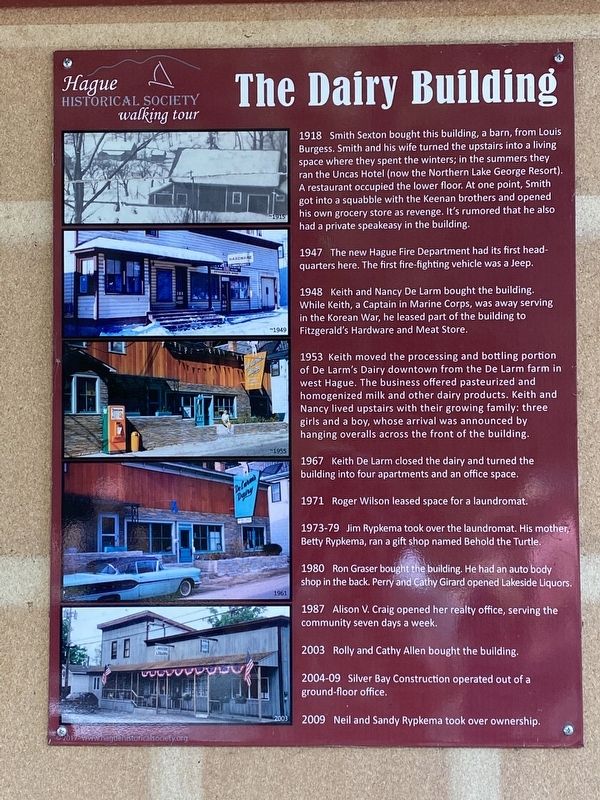 The Dairy Building Marker image. Click for full size.