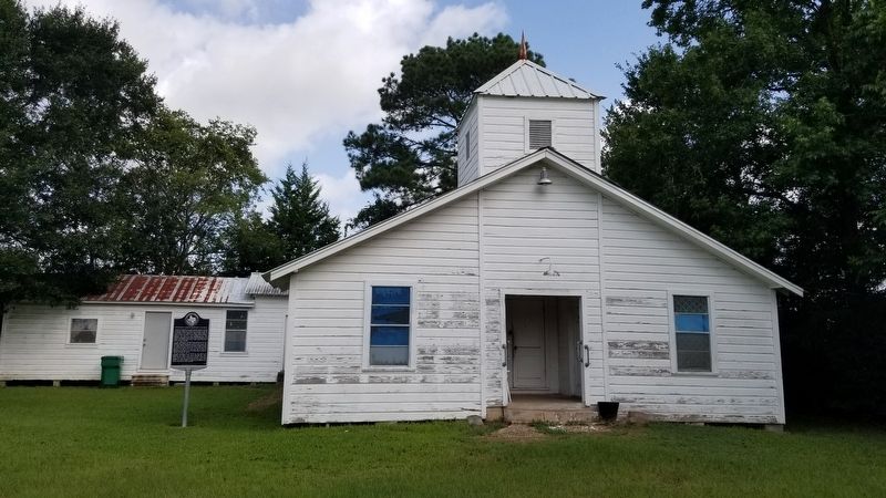 The Western Grove Baptist Church and Marker image. Click for full size.