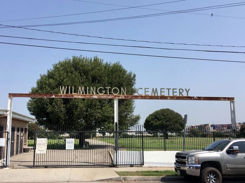 Wilmington Cemetery and Marker. Click for full size. Wilmington Cemetery and Marker image. Click for full size.
