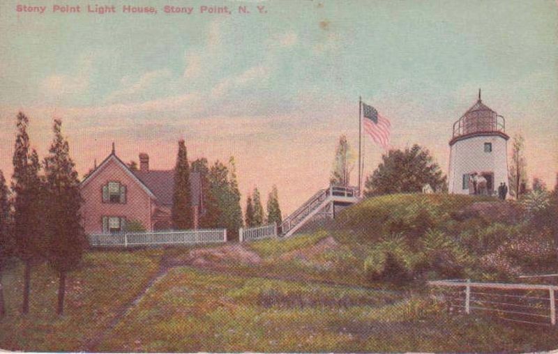 Stony Point Lighthouse postcard, circa 1907?. Click for full size. Stony Point Lighthouse postcard, circa 1907? image. Click for full size.
