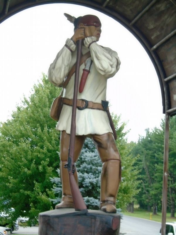 Statue at Indian Park Entrance. Click for full size. Statue at Indian Park Entrance image. Click for full size.