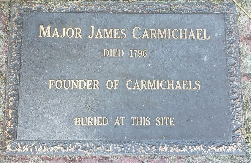 Major James Carmichael Marker image. Click for full size.