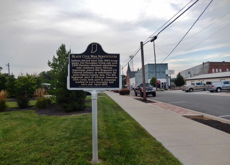 Black Civil War Substitutes Marker Reverse. Click for full size. Black Civil War Substitutes Marker Reverse image. Click for full size.