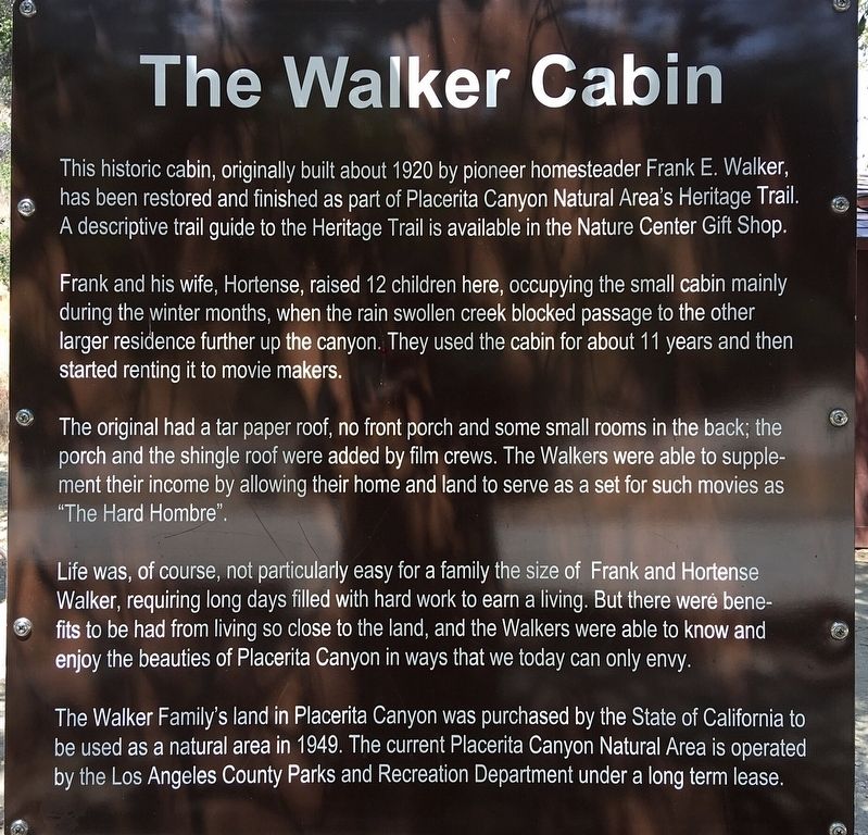 The Walker Cabin Marker image. Click for full size.
