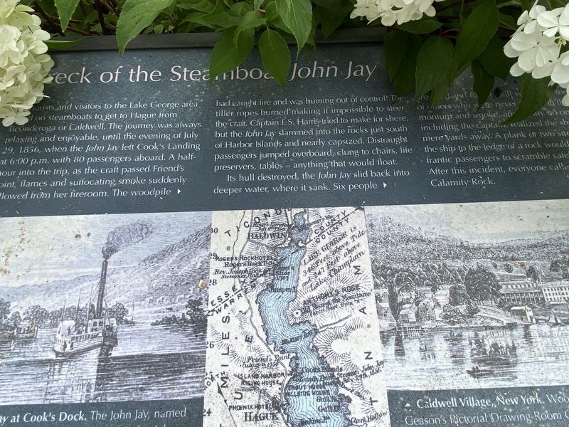 The Wreck of the Steamboat <i>John Jay</i> Marker image. Click for full size.