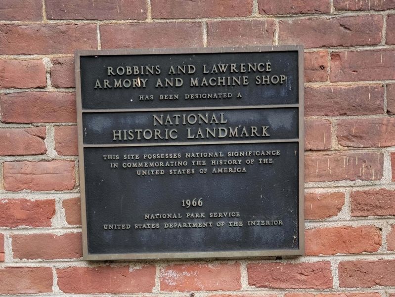 Robbins and Lawrence Armory and Machine Shop Marker image. Click for full size.