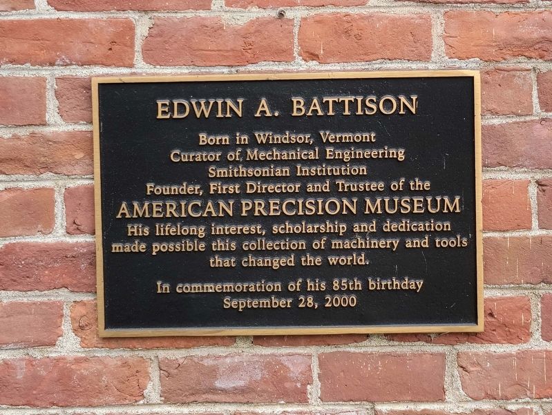 Edwin A. Battison Marker image. Click for full size.