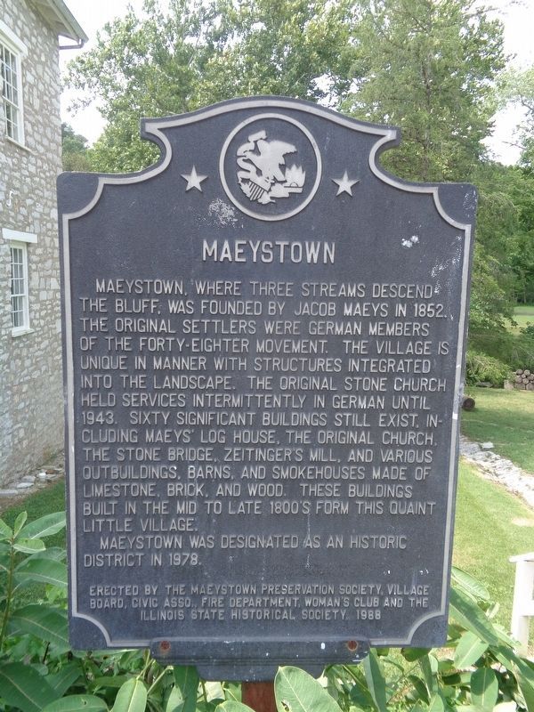 Maeystown Marker image. Click for full size.