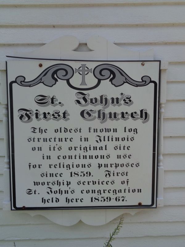 St. John's First Church Marker image. Click for full size.
