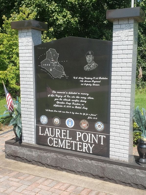 Laurel Point Cemetery Marker image. Click for full size.