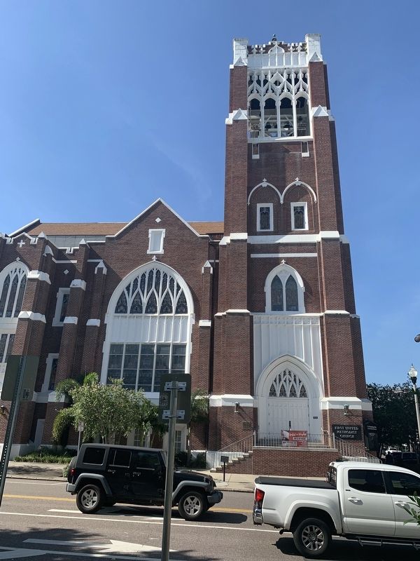 First United Methodist Church Marker image. Click for full size.
