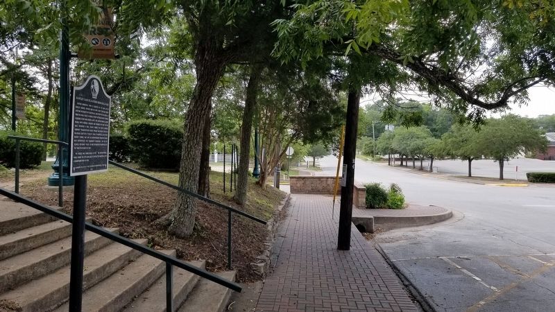 The view of the Rawley Samuel Rather Memorial Park Marker from the street image. Click for full size.