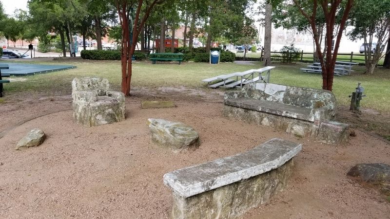 Benches at the Rawley Samuel Rather Memorial Park image. Click for full size.