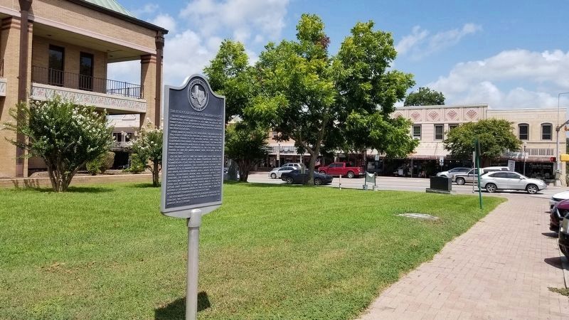 The view of the the Five Courthouses of Walker County Marker image. Click for full size.
