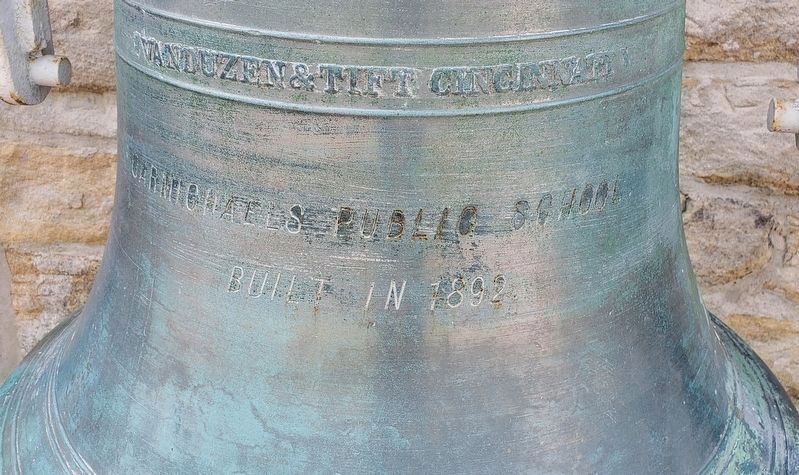 Carmichaels Borough School Bell image. Click for full size.