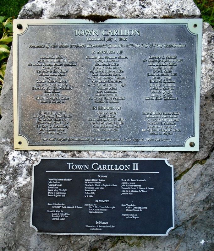 Town Carillon Marker image. Click for full size.
