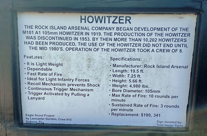 Howitzer Marker image. Click for full size.
