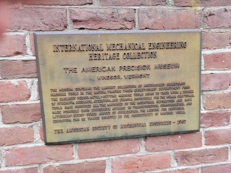 International Mechanical Engineering Heritage Collection Marker image. Click for full size.