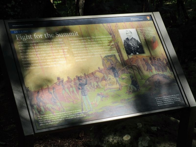 Fight for the Summit Marker image. Click for full size.