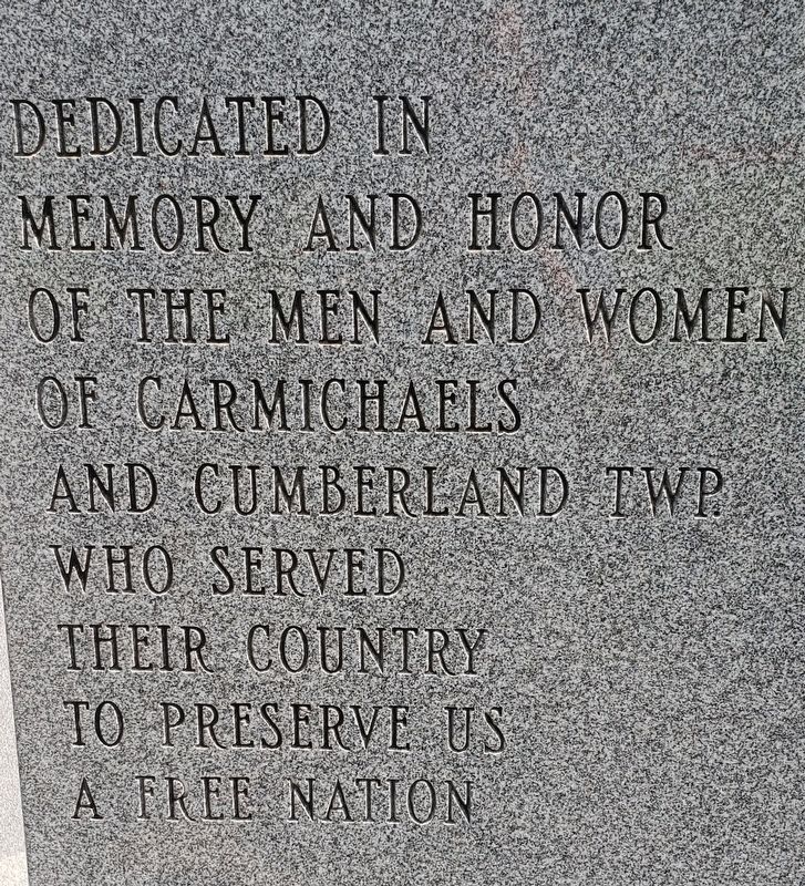 Veterans Memorial. Click for full size. Veterans Memorial image. Click for full size.