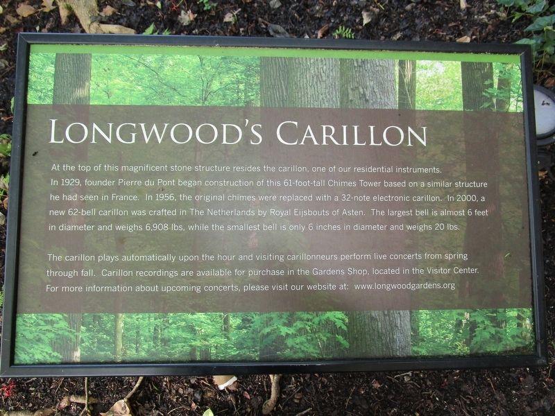 Longwood's Carillon Marker image. Click for full size.