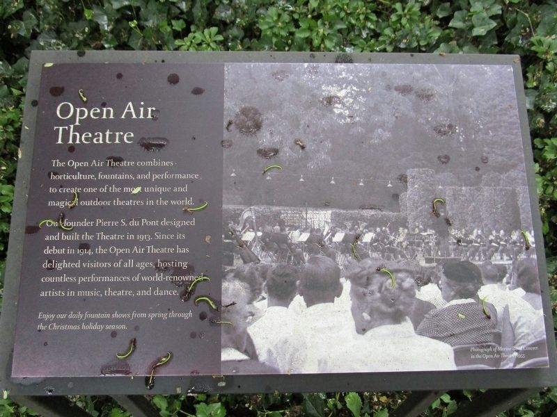 Open Air Theatre Marker image. Click for full size.