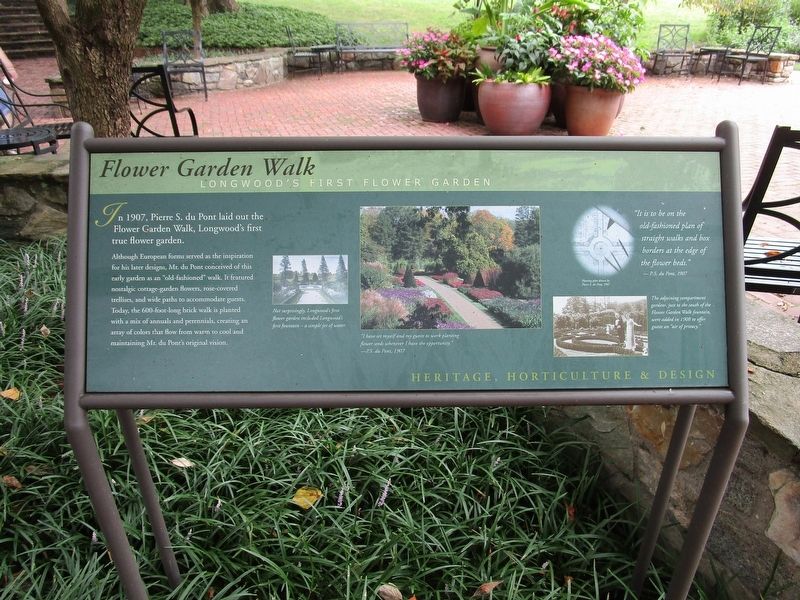 Flower Garden Walk Marker. Click for full size. Flower Garden Walk Marker image. Click for full size.