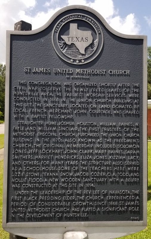 St. James United Methodist Church Marker image. Click for full size.