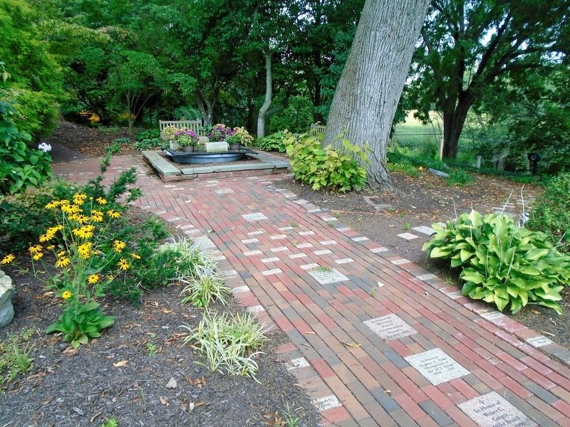 The Founders and Builders Path and Marker image. Click for full size.