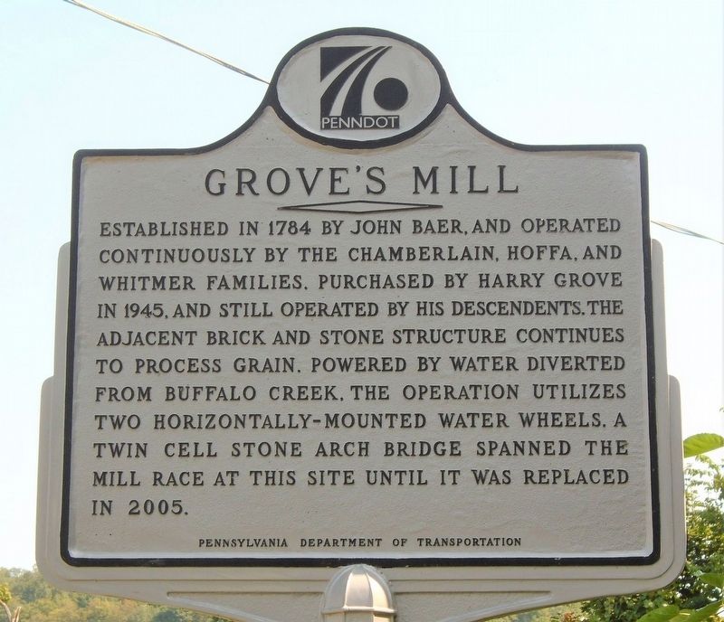Grove's Mill Marker image. Click for full size.