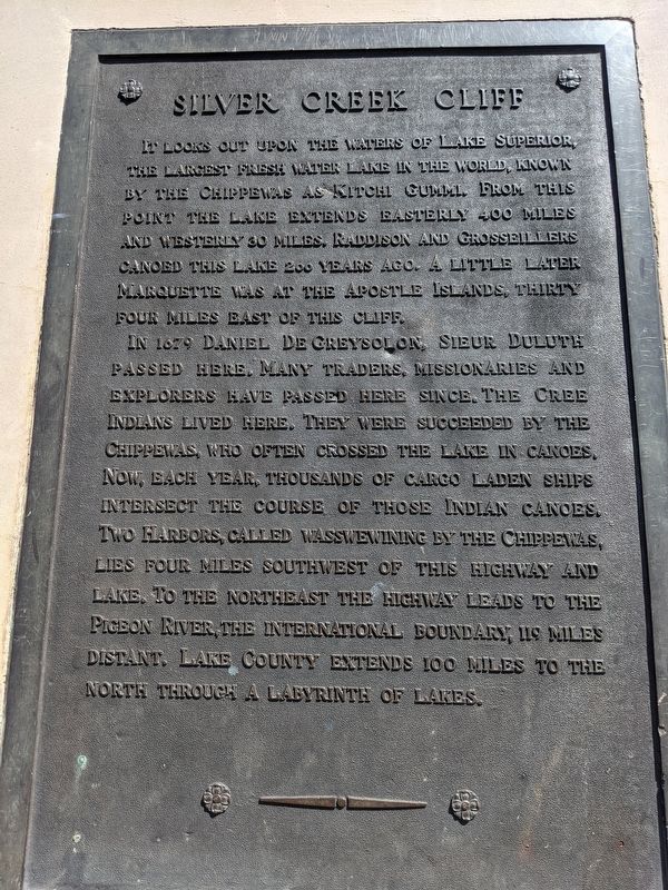Silver Creek Cliff Marker. Click for full size. Silver Creek Cliff Marker image. Click for full size.
