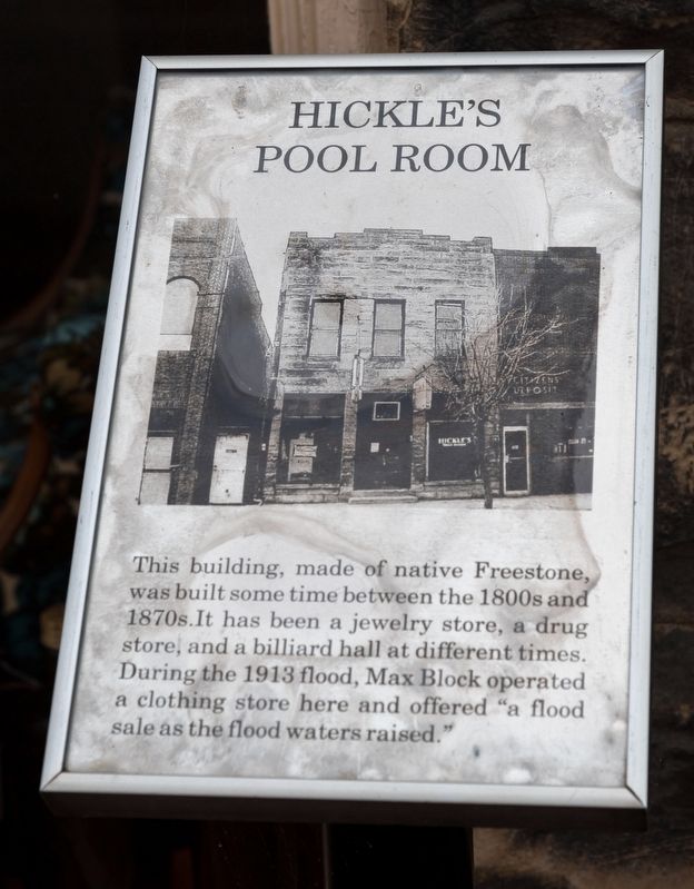Hickles Pool Room Marker image. Click for full size.