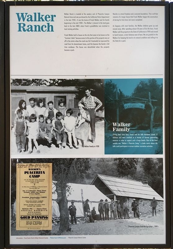 Walker Ranch Marker image. Click for full size.