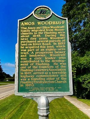 Amos Woodruff / Amos Woodruff House Marker. Click for full size. Amos Woodruff / Amos Woodruff House Marker image. Click for full size.