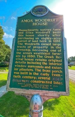 Amos Woodruff House Marker. Click for full size. Amos Woodruff House Marker image. Click for full size.