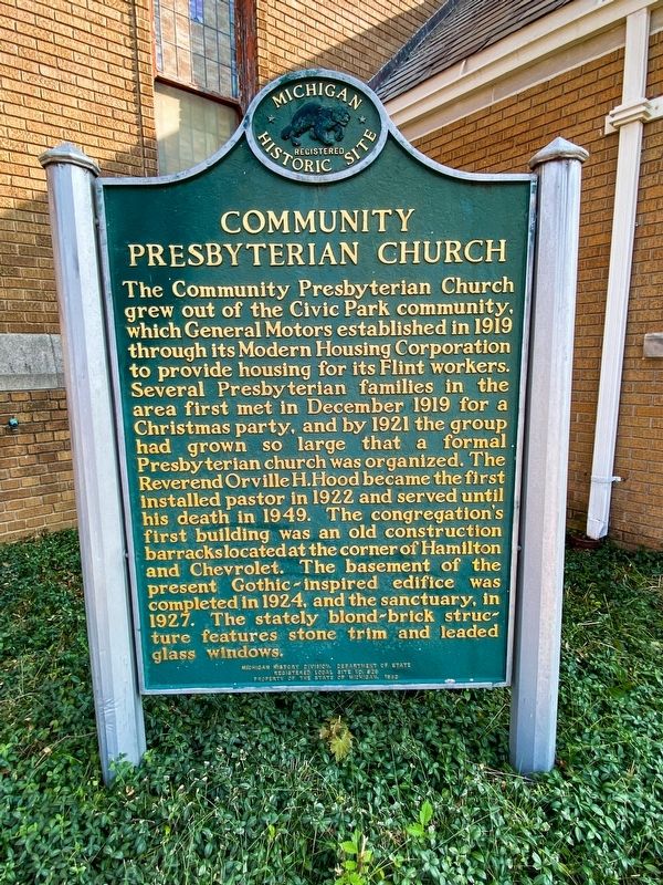 Community Presbyterian Church Marker image. Click for full size.