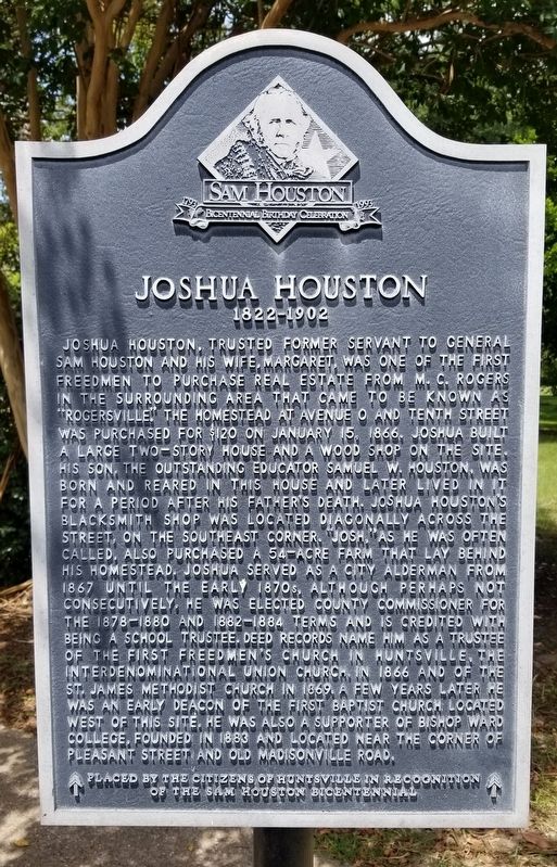 Joshua Houston Marker image. Click for full size.