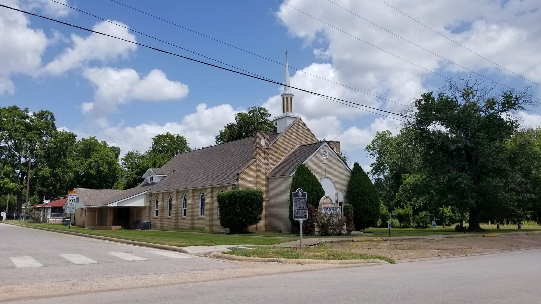 The view of the First Missionary Baptist Church from across the street image. Click for full size.